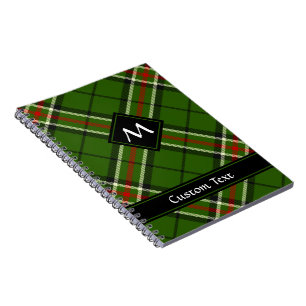 Green, Black, Red and White Tartan Notebook