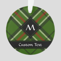 Green, Black, Red and White Tartan Ornament