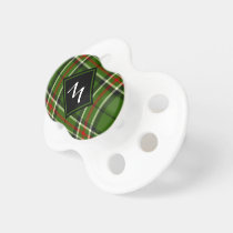 Green, Black, Red and White Tartan Pacifier