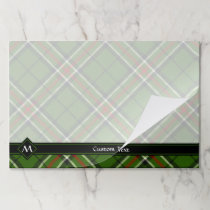 Green, Black, Red and White Tartan Paper Pad