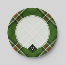 Green, Black, Red and White Tartan Paper Plates