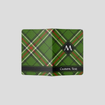 Green, Black, Red and White Tartan Passport Holder