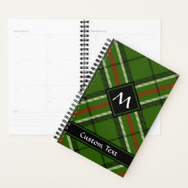Green, Black, Red and White Tartan Planner