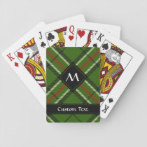 Green, Black, Red and White Tartan Playing Cards
