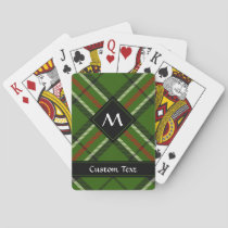 Green, Black, Red and White Tartan Playing Cards