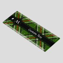 Green, Black, Red and White Tartan Ruler