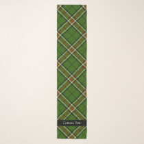 Green, Black, Red and White Tartan Scarf