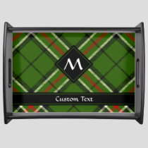 Green, Black, Red and White Tartan Serving Tray
