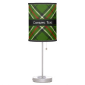 Green, Black, Red and White Tartan Table Lamp (Left)