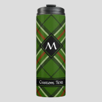 Green, Black, Red and White Tartan Thermal Tumbler