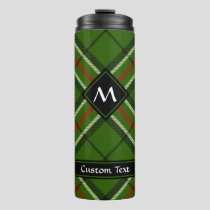 Green, Black, Red and White Tartan Thermal Tumbler