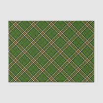 Green, Black, Red and White Tartan Tissue Paper