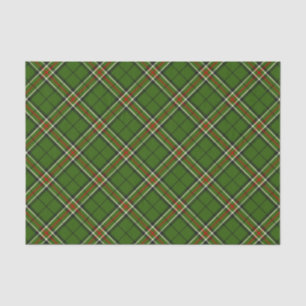 Green, Black, Red and White Tartan Tissue Paper