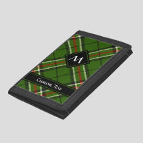 Green, Black, Red and White Tartan Trifold Wallet