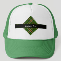 Green, Black, Red and White Tartan Trucker Hat