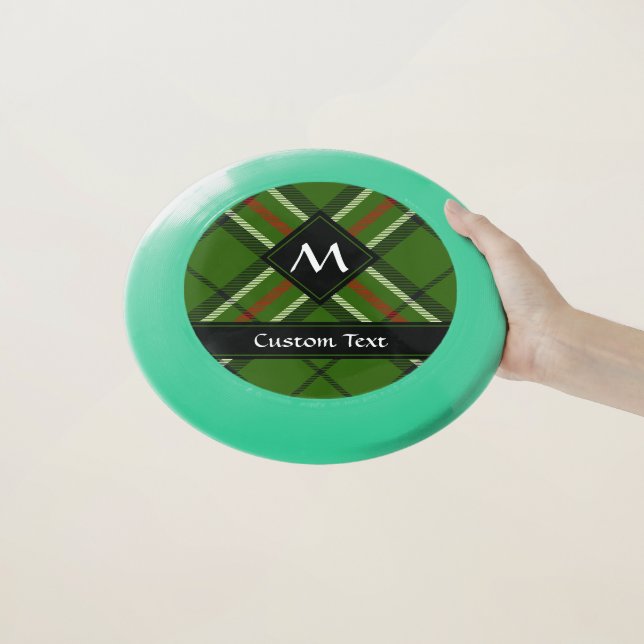 Green, Black, Red and White Tartan Wham-O Frisbee (In Hand)