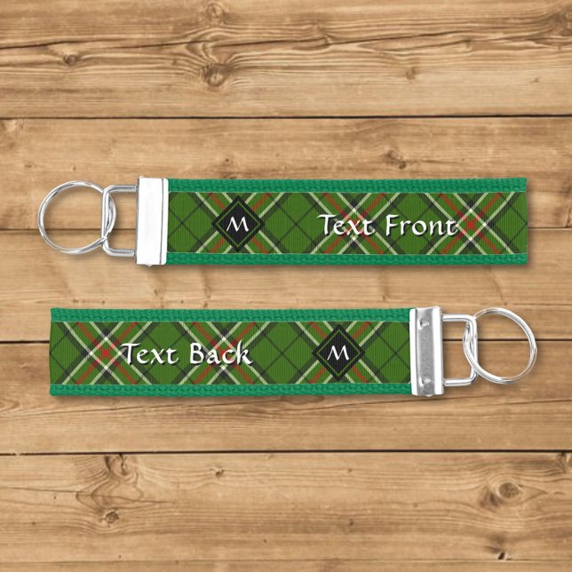 Green, Black, Red and White Tartan Wrist Keychain (Creator Uploaded)
