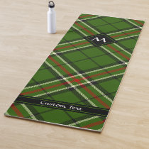 Green, Black, Red and White Tartan Yoga Mat