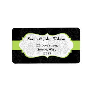green black  ,return address label