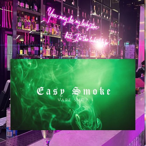 Green Black Smoke Vape Shop Business Card