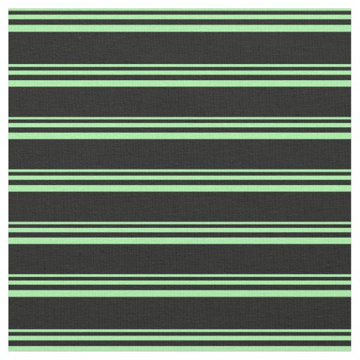 Green & Black Striped/Lined Pattern Fabric