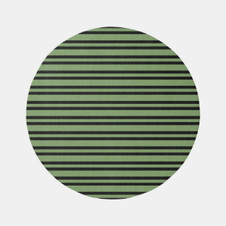 Green Black Stripes Pattern Outdoor Rug