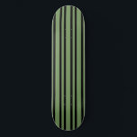 Green Black Stripes Pattern Skateboard<br><div class="desc">Green Black Stripes Pattern Skateboard</div>