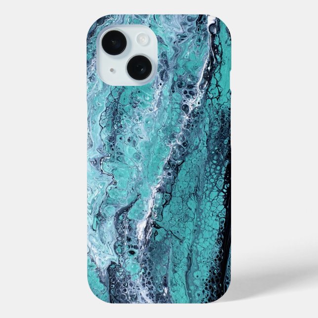 Green Black Swirl Case-Mate iPhone Case (Back)