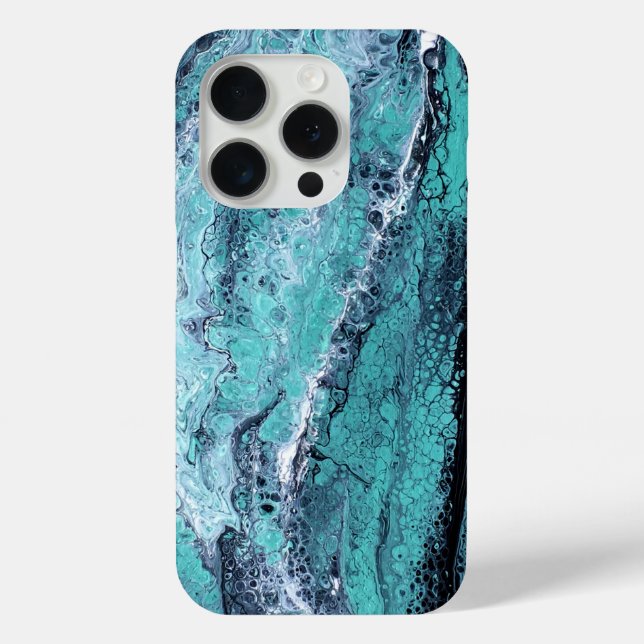 Green Black Swirl Case-Mate iPhone Case (Back)