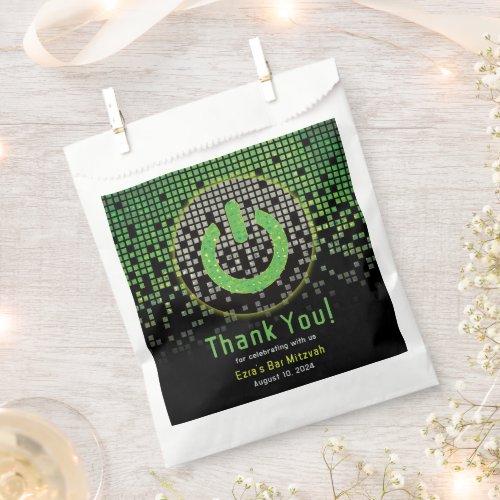 Green Black Video Game Gamer Bar Mitzvah