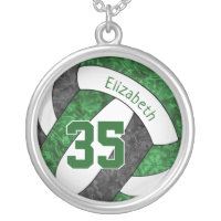 green black volleyball team colors girl's name
