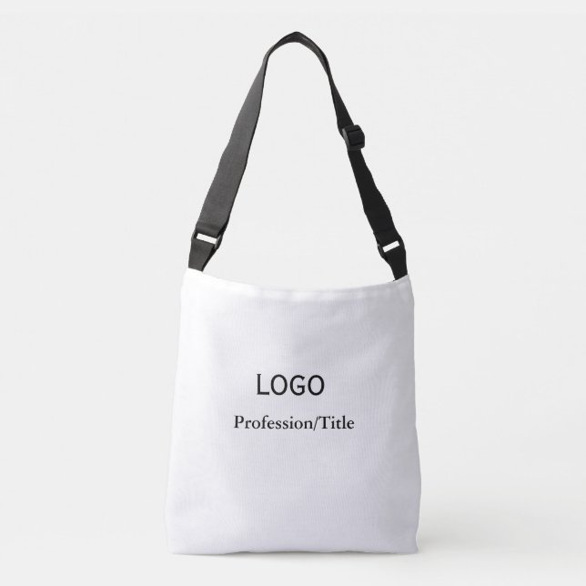 Green Black white marble add name profession text  Crossbody Bag (Front)