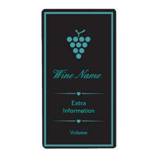 Green Black Wine Label
