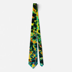 Green Black Yellow Red Neck Tie