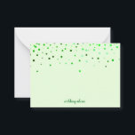 Green Blank Wedding Advice Card, Wife, Mommy Card<br><div class="desc">Clean blank card for wedding advice,  mom advice,  wife advice card to present in elegant way in confetti design.</div>