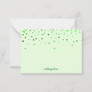 Green Blank Wedding Advice Card, Wife, Mommy Card