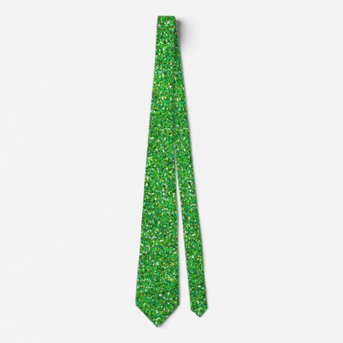 Green Bling shiny and sparkling Neck Tie