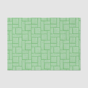Green Block Tissue Paper