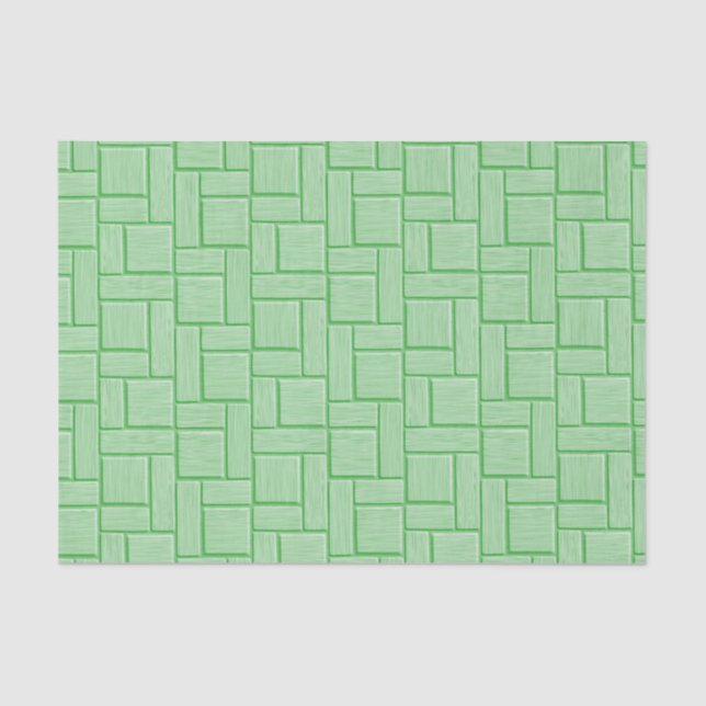 Green Block Tissue Paper (Front)