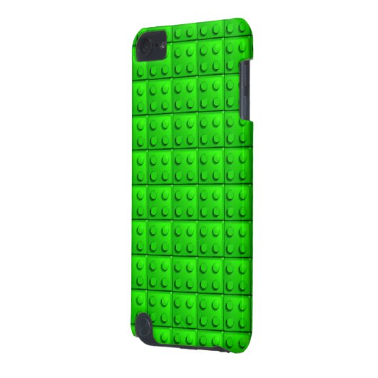 Green blocks pattern iPod touch (5th generation) case (Back Left)