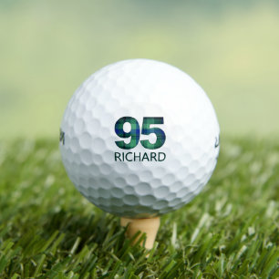 Green Blue 95th birthday - 95 years plaid gift Golf Balls