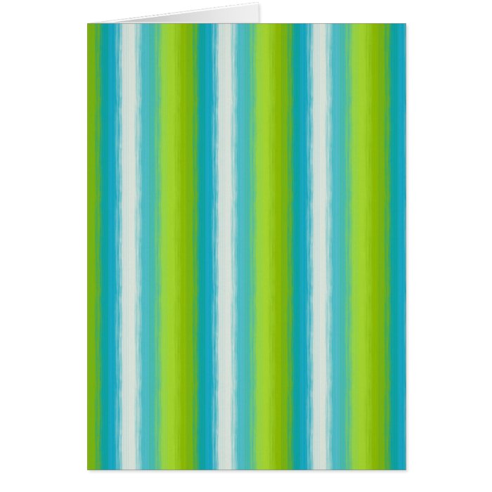 green, blue and white stripes Note Card