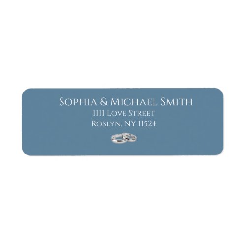 Green Blue and White_Wedding Rings_ Label