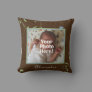 Green, Blue, Brown Snail Photo Baby Boy Throw Pillow