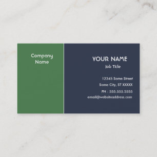 Green Blue Business Card