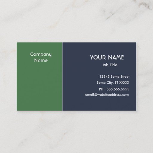 Customizable Elegant Color Businesscard Business Card