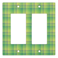 Green Blue Checker Abstract Pattern