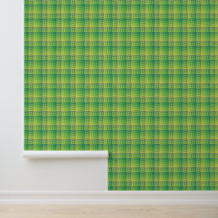 Green Blue Checker Abstract Pattern Wallpaper