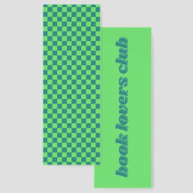 Green Blue Checkered Abstract Retro Squares
