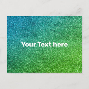 Green Blue Color Gradient Ombre Texture Textured Postcard
